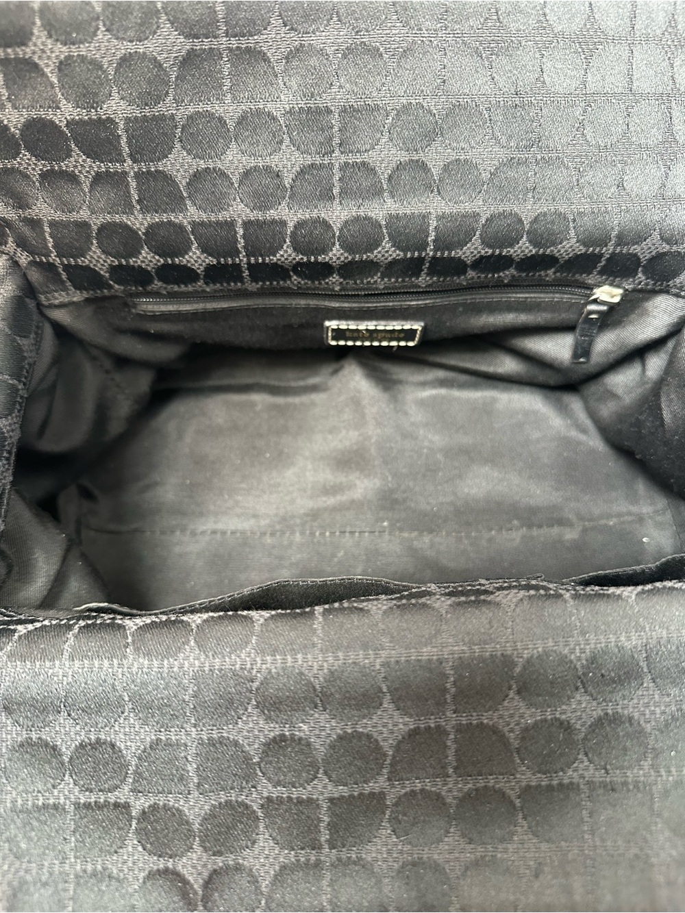 kate spade Black Shoulder Bag with Subtle Jacquard Pattern - Picture 13 of 16